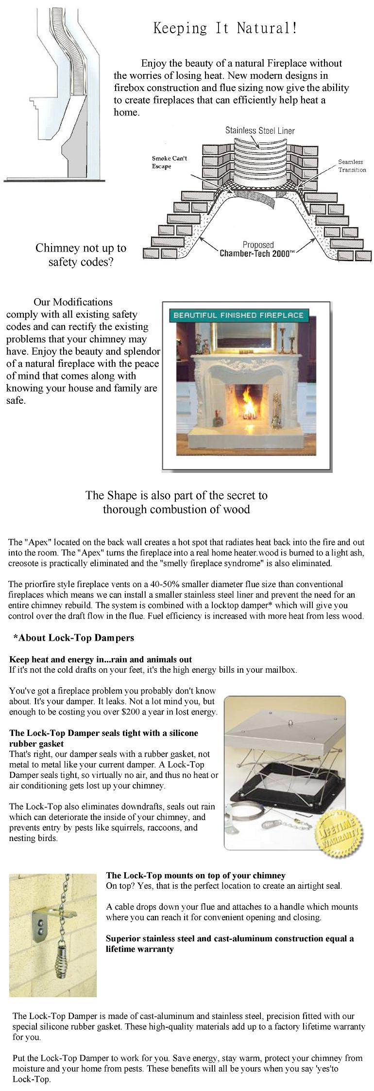 Restoration: Restore natural open wood burning firplace