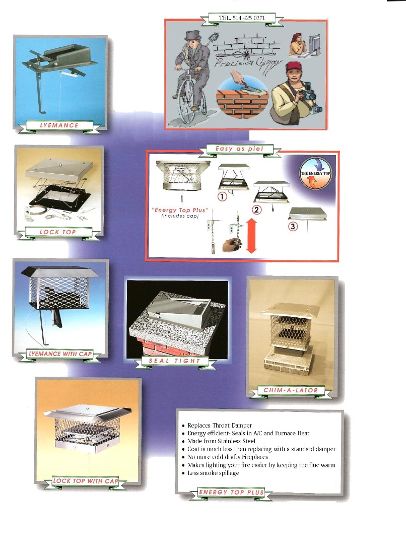 Lock top : Chimney damper and hat in one